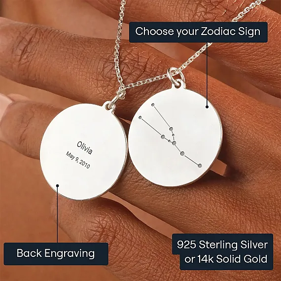 Custom Modern Zodiac Jewelry