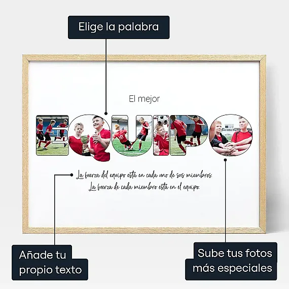Collage de letras con fotos del equipo deportivo (5)