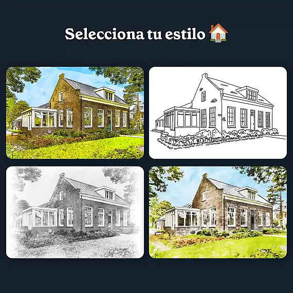 Arte Lineal de una Casa (2)