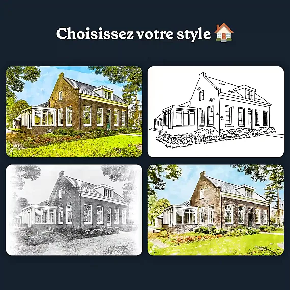 Dessin Tracé de Maison Personnalisé (1)