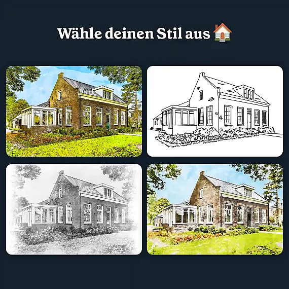 Haus-Strichzeichnung (6)