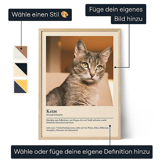 DE_01_Katze: Poster mit Definition