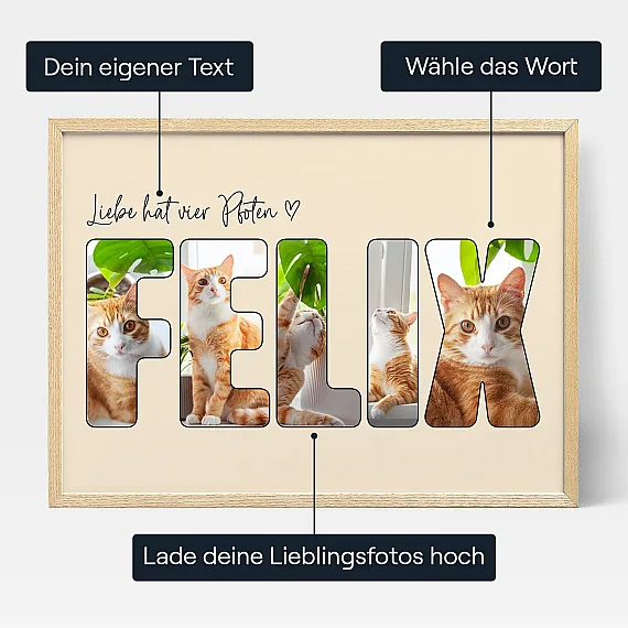 DE_01_Katze – Buchstaben Collage