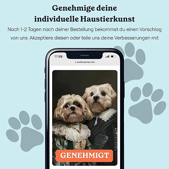 DE_06_Königliches Paar – Individuelles Haustierporträt