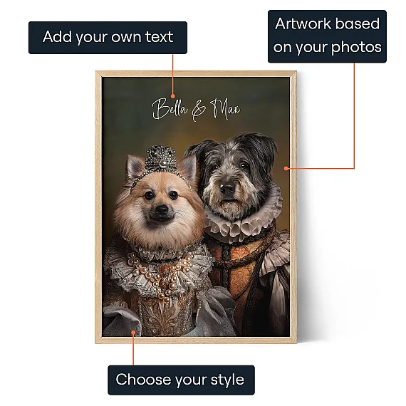 EN_01_The Royal Couple – Custom Pet Portrait