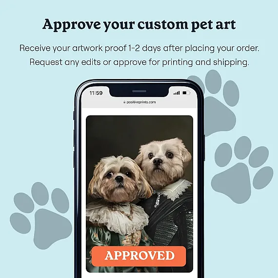 EN_06_The Royal Couple - Custom Pet Portrait