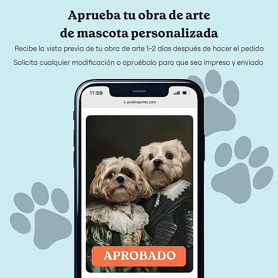 ES_06_Pareja Real – Retrato Personalizado de Mascotas