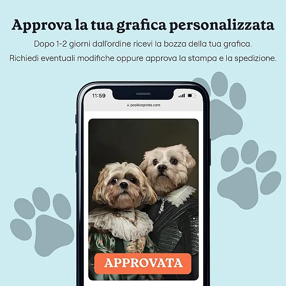 IT_06_Royal Couple – Ritratto Personalizzato di animali domestici