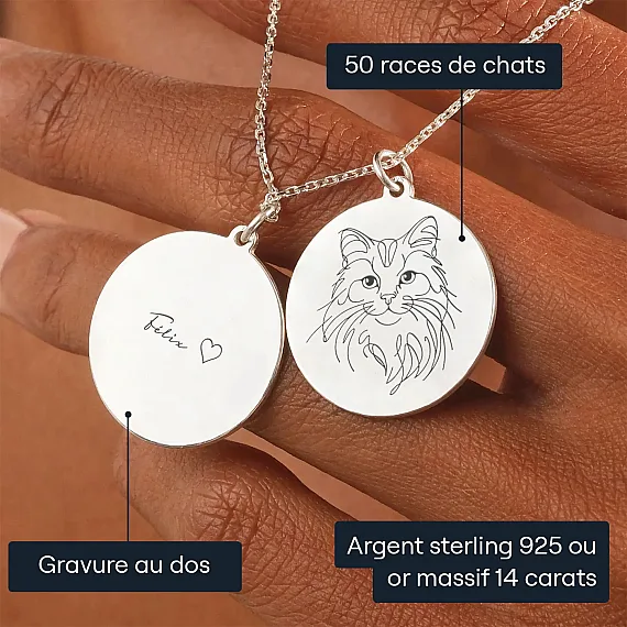 FR_01_Collier Chat en Line Art