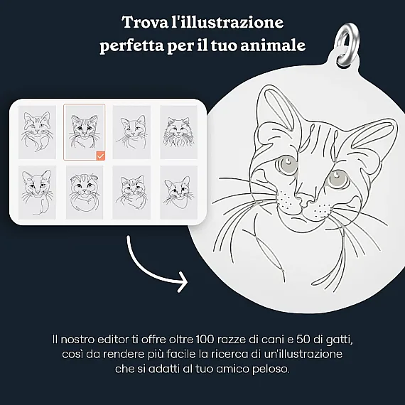 IT_03_Collana con gatto in stile line art