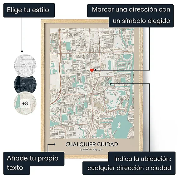 Mapas Personalizados — regalo personalizado para él