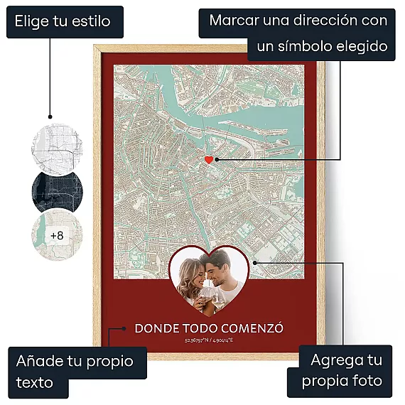 El Lugar Donde Nos Conocimos — impresión artística personalizada