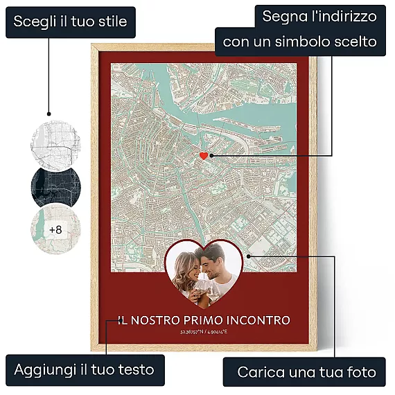 Mappa Primo Incontro — stampa artistica personalizzata