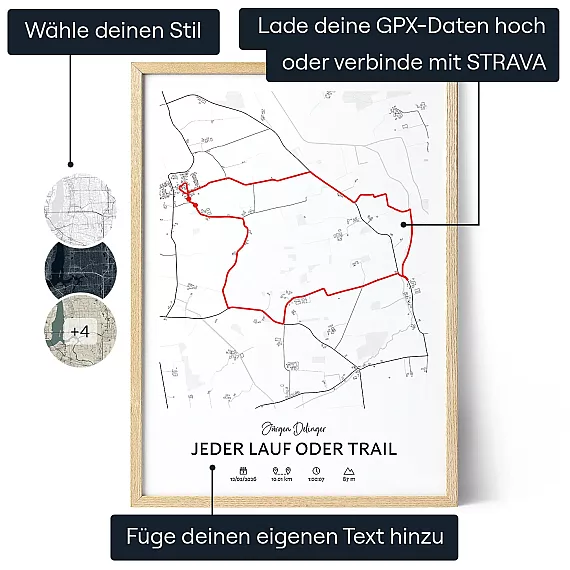 DE_01_Individuell gestaltetes Routenkartenposter