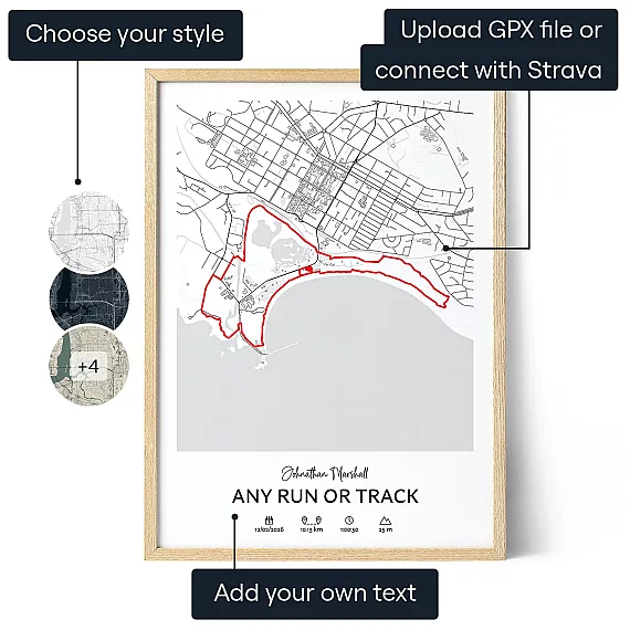 AU_01_Custom Route Map Poster