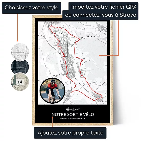FR_01_Poster de parcours à vélo personnalisé