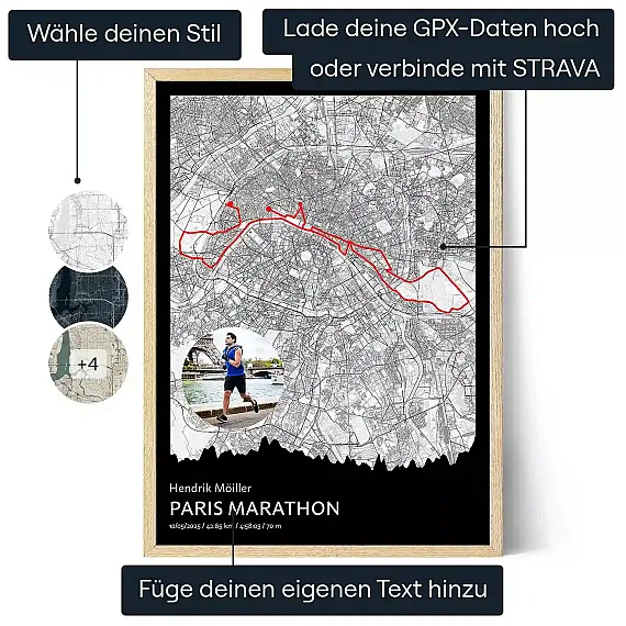DE_01_Marathon-Kartenposter: Paris