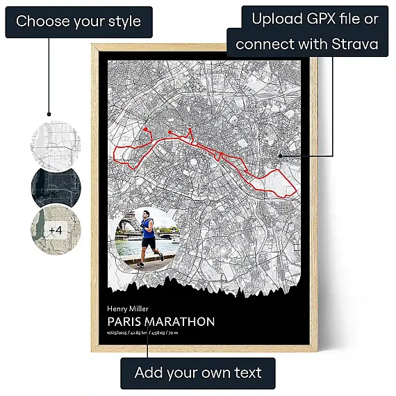 UK_01_Paris Marathon Map Poster