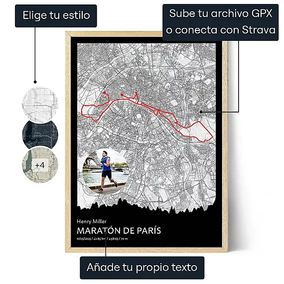 ES_01_Póster del Mapa de La Maratón de París