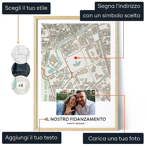 Mappa Di Fidanzamento Ufficiale — stampa artistica personalizzata