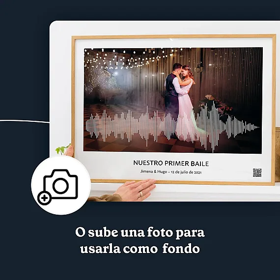 ES_03_XX Arte de onda sonora de la canción del primer baile