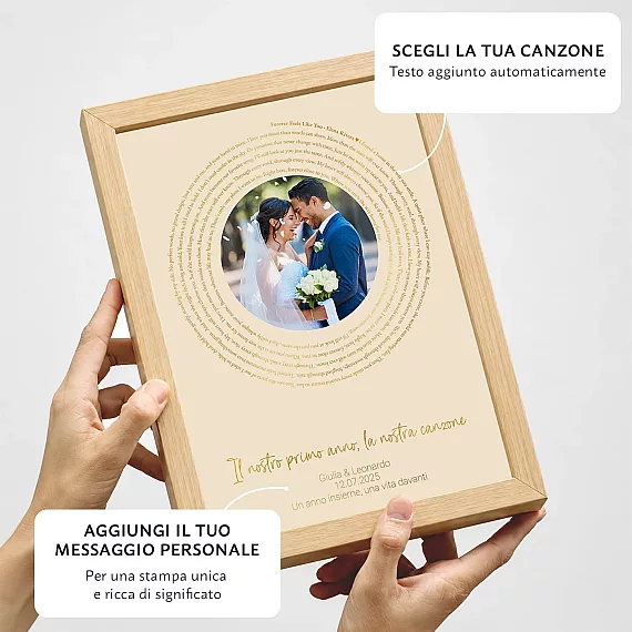 IT_01_Testo_della_canzone_per_il_1º_anniversario_con_lamina_dorata