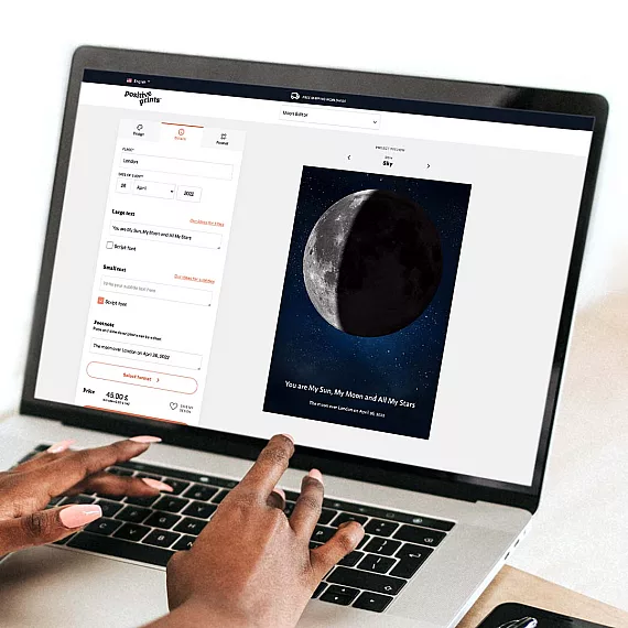 create custom moon print