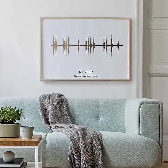 personalized dog bark soundwave