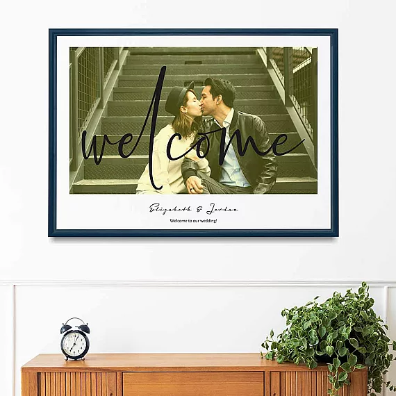 custom welcome wedding sign