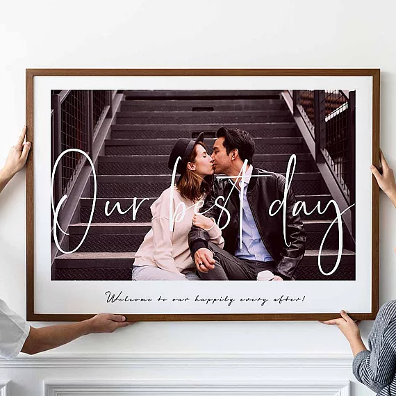 personalized wedding photo gift