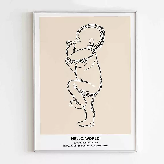 hello world wall art
