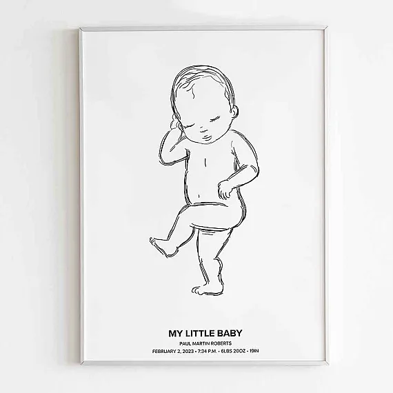 my little baby nursery wall art