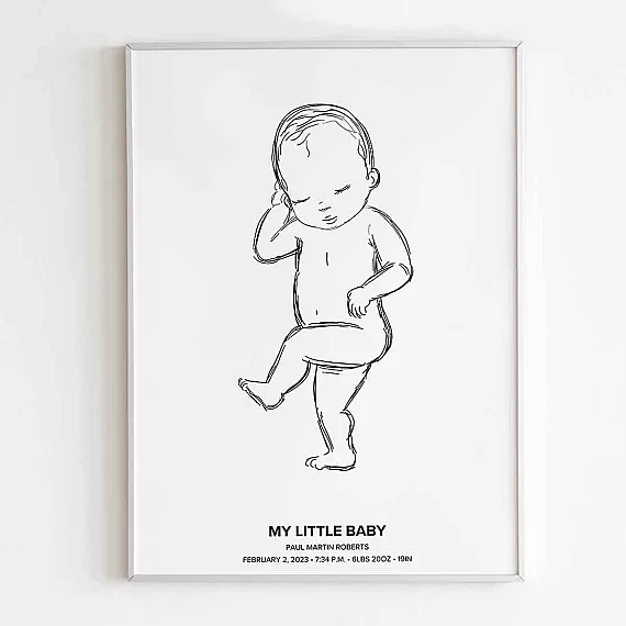 my little baby nursery wall art