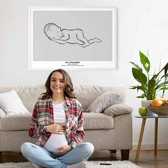 personalized my little baby poster