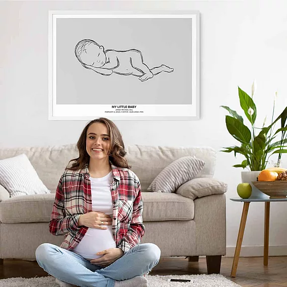 personalized my little baby poster