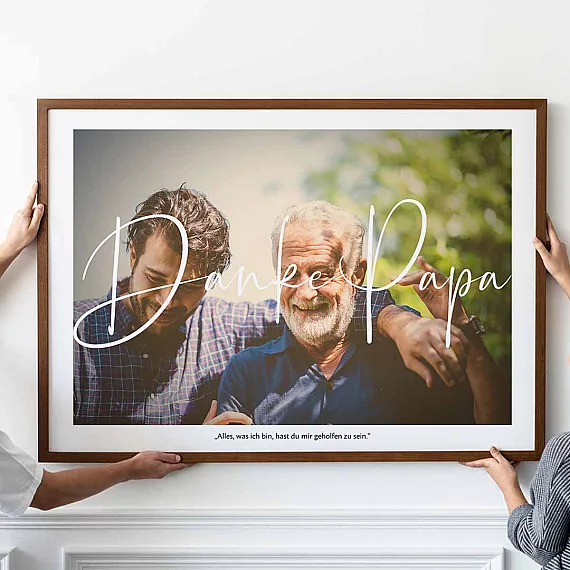 Fotogeschenk für Papa Kunstwerk