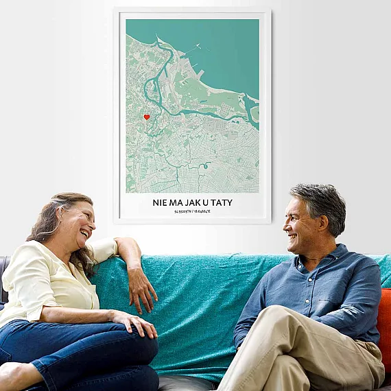 personalizowana mapa dla taty
