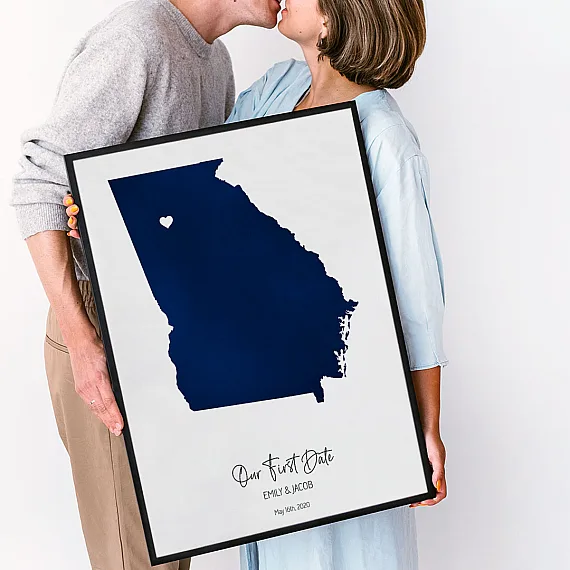 Custom aquarel onze eerste date