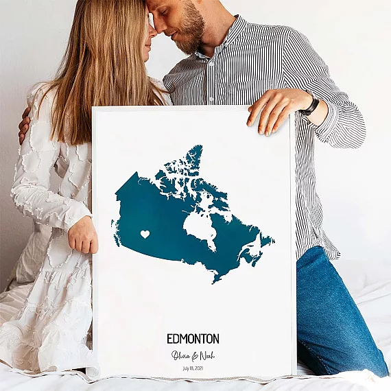 Custom Watercolor Map