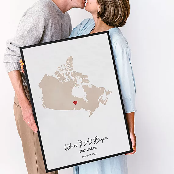 Custom Watercolor Map
