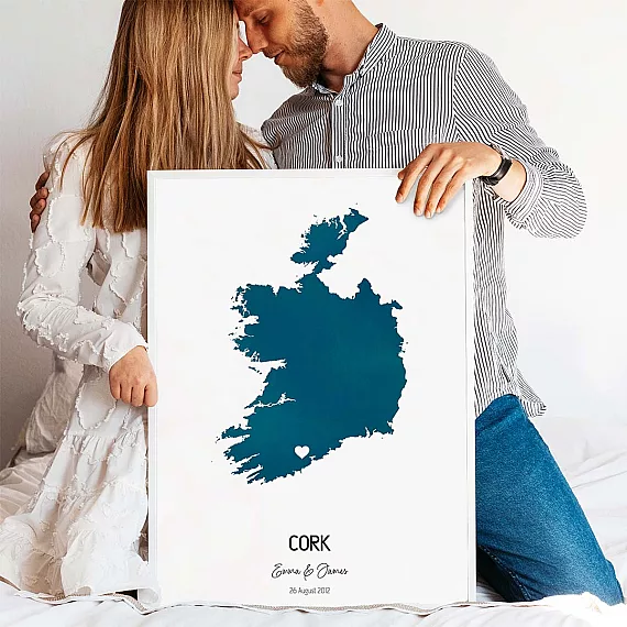 Custom Watercolor Map