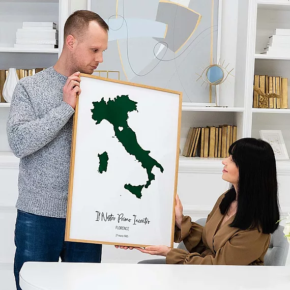 Mappa Personalizzata Effetto Acquerello