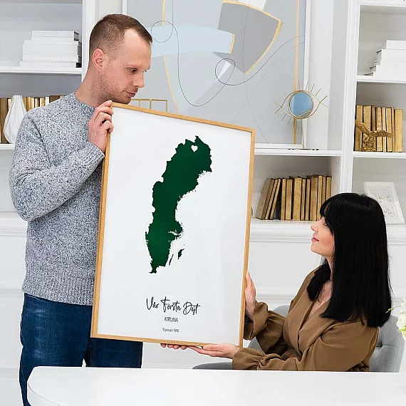 Anpassad akvarellkarta