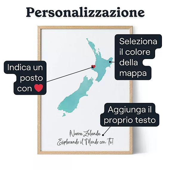 Mappa Personalizzata Effetto Acquerello