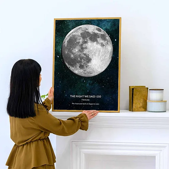 Digital Moon Wall Art