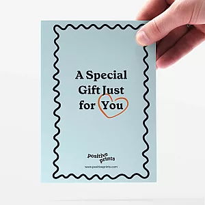 Presentkort — personlig konstprint