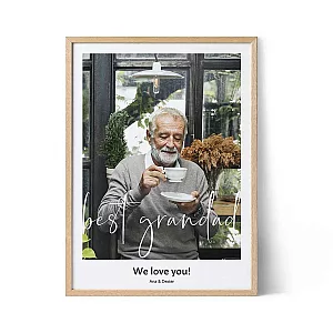 Fotopresent till morfar — personlig present till honom