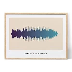 Onda sonora para mejores amigos — impresión personalizada onda sonora