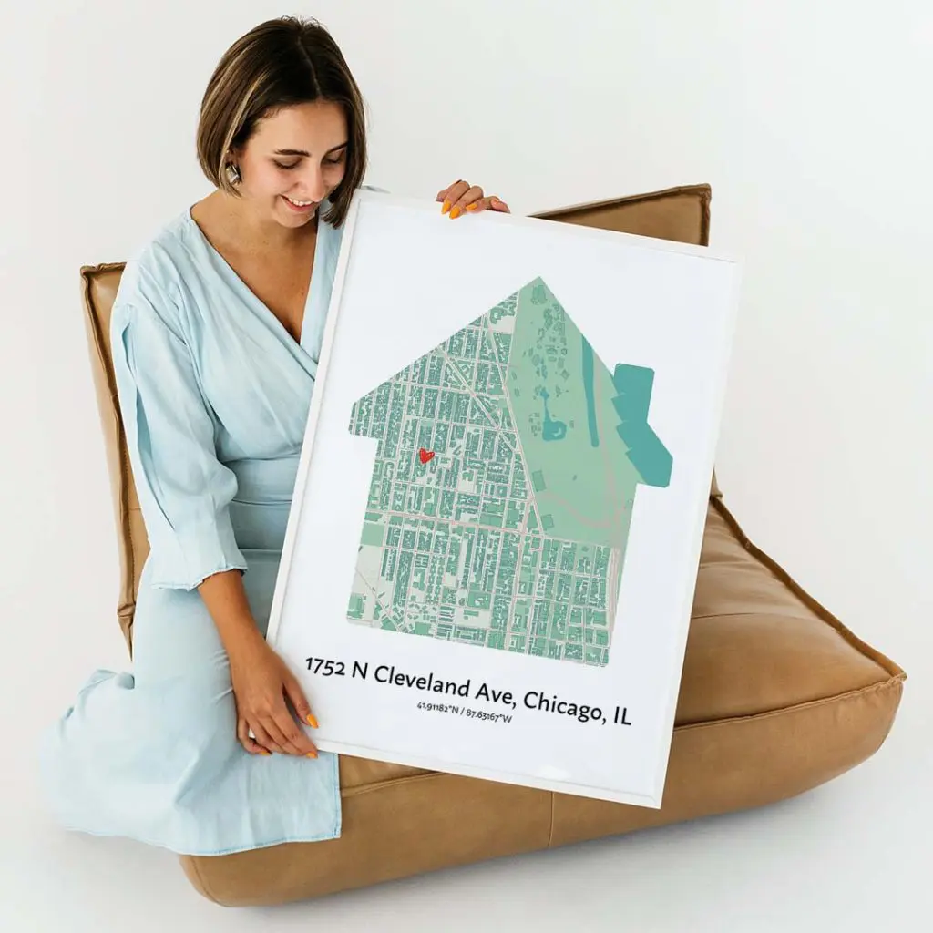 Our First Home Custom Map Print, Best Housewarming Gifts, Gifts For New  Homeowners, New House Gifts