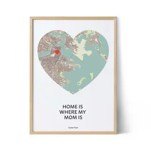 Personalized Mother Daughter Gift for Mom Mothers Day Gift From Daughter  Mother Gifts Mom Gifts Mom Stars Map Long Distance Print Dernat 